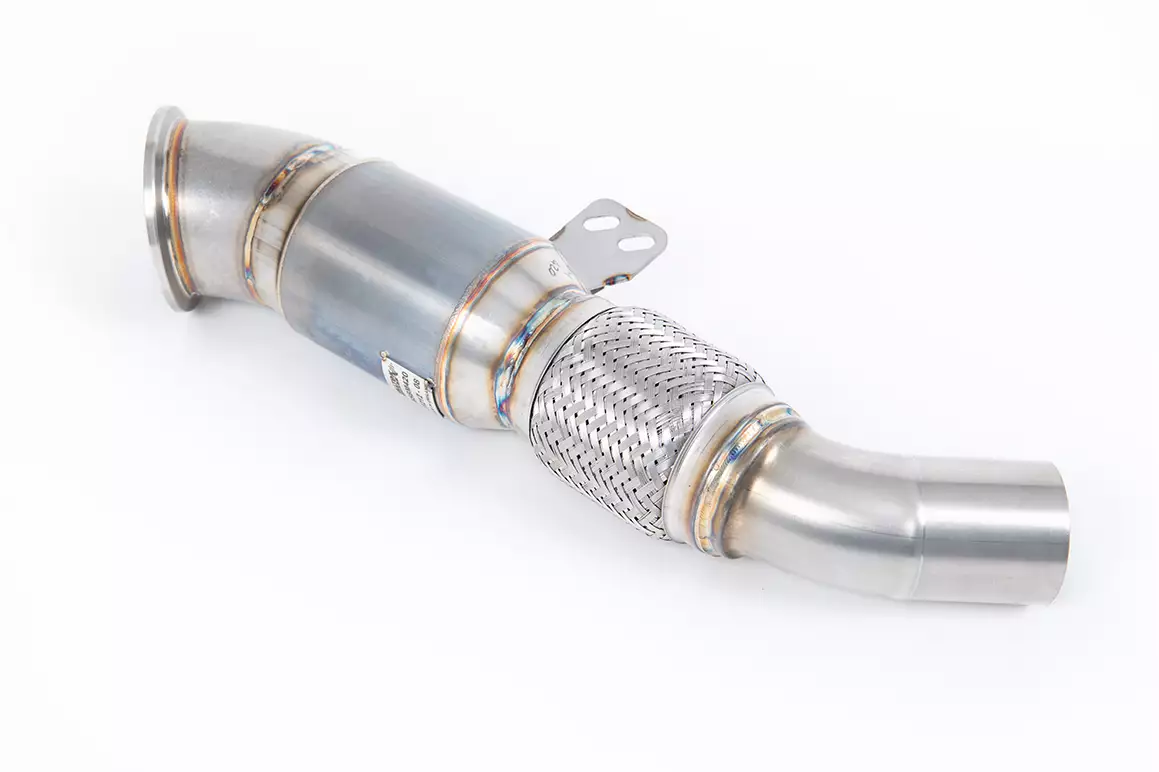 4.5" Downpipe with 90mm Flex & 100 CPSI Race Cat - M140i / M240i Non xDrive Models