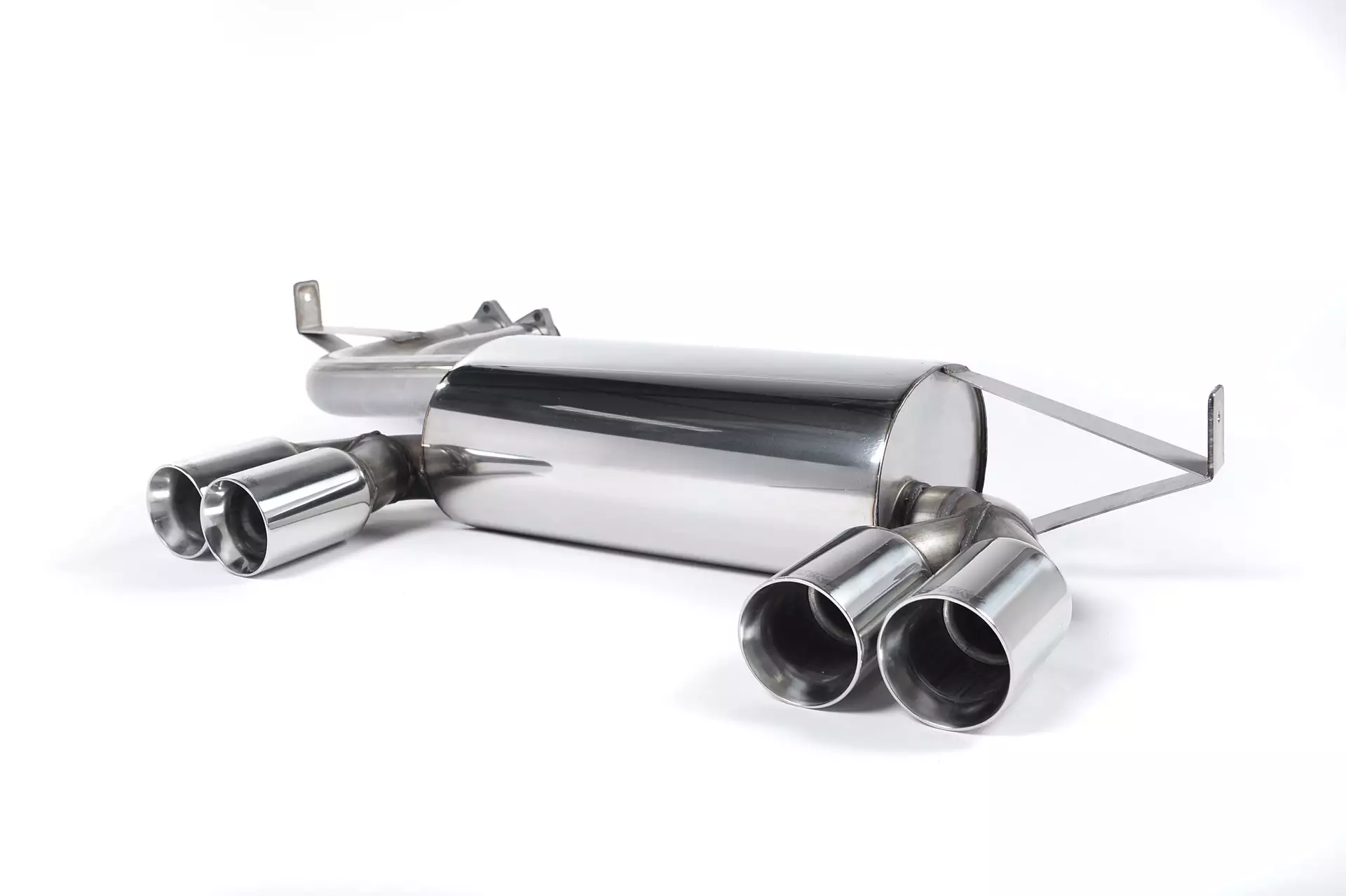 Rear Silencer with Quad Polished Trims - E46 M3 3.2 Coupe - Cabriolet - CSL