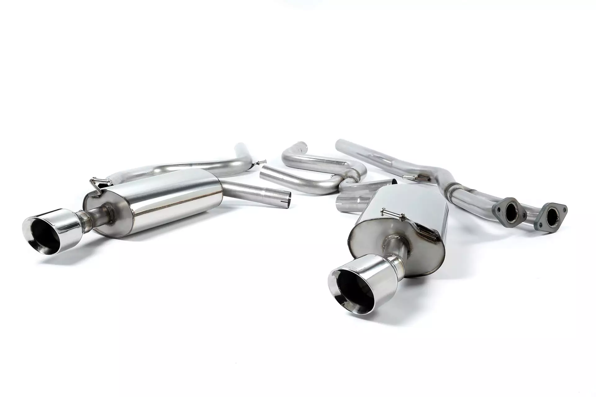 Cat-Back Exhaust System with GT100 Polished Trims - ST220 3.0 V6 Hatchback / Saloon only