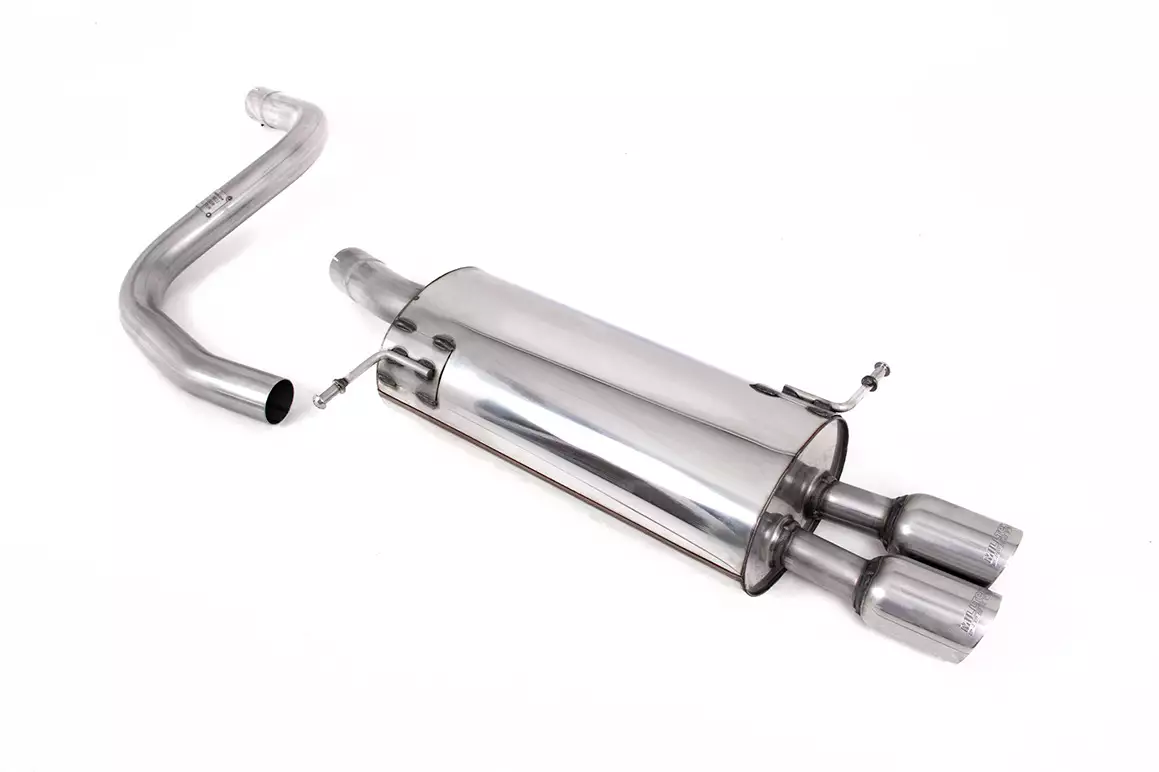Front Pipe-Back System with Twin 80mm GT80 Trims - MK7 1.6-litre Duratec Ti-VCT AND Zetec S