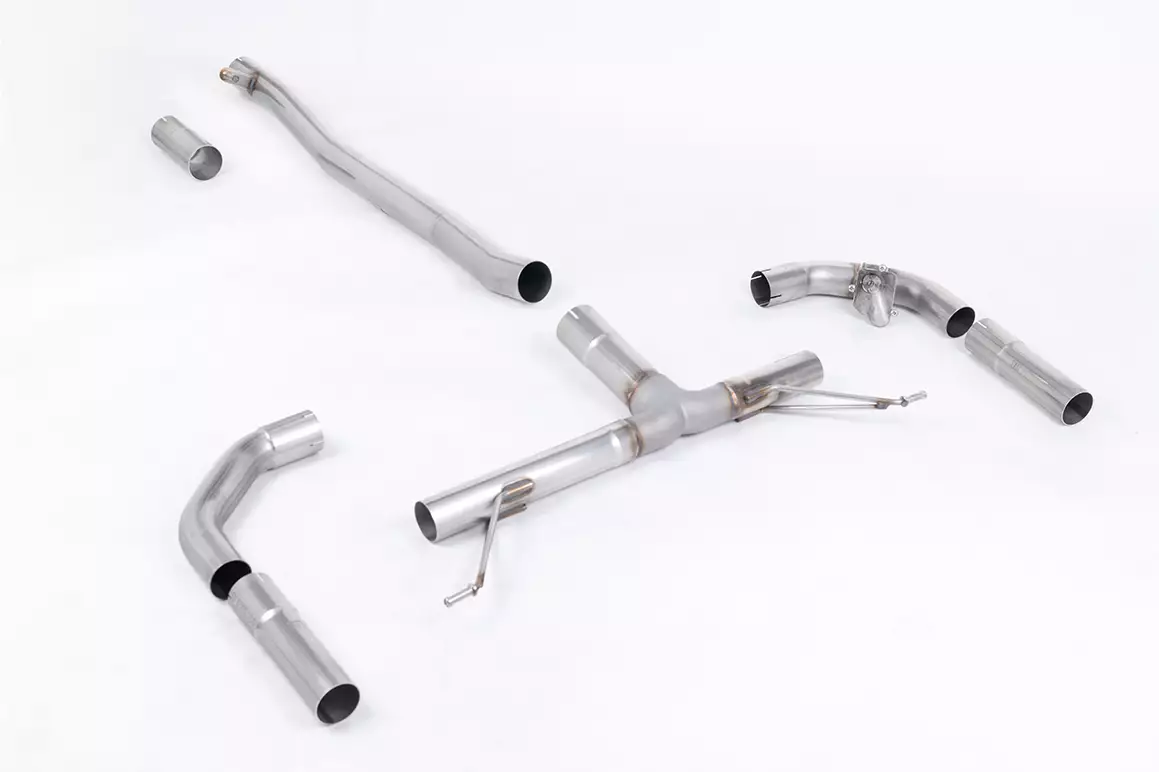 Race & Valved Front Pipe Back Exhaust (Uses OE Trims) - A35/CLA35 AMG 2.0 Turbo