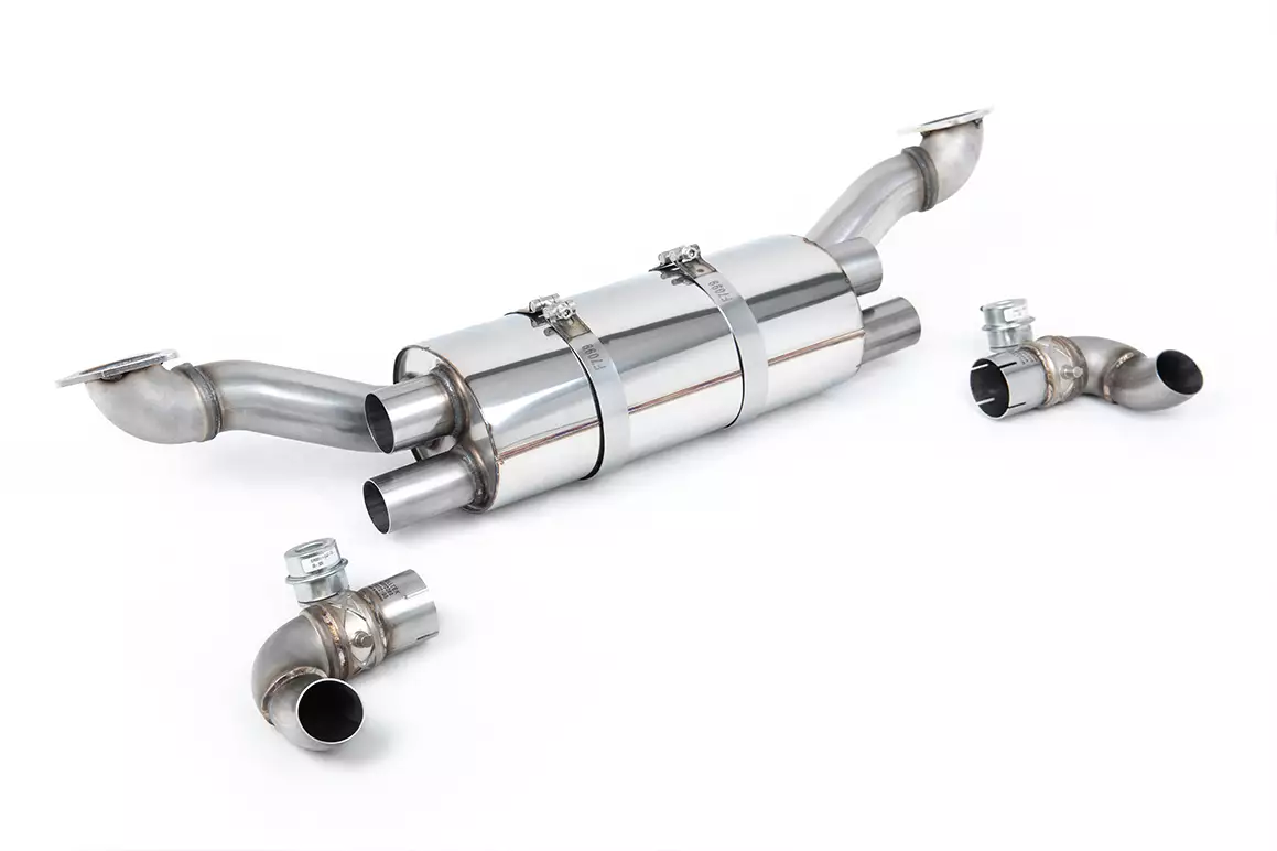 Rear Silencer Fits to OE Side Silencers and with OE Tips - 991.1 3.8 (C2S / C4S)