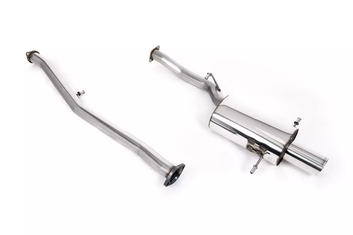 Non-Resonated (Louder) Cat-Back Exhaust System  with 100mm Tip - 2.0 Turbo WRX and STi