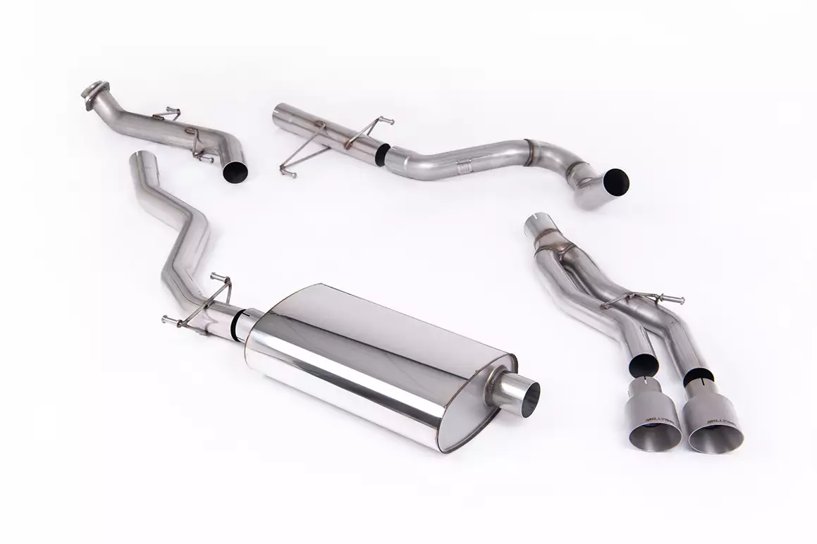 Cat-Back Exhaust System - 2.4L Turbo Hybrid Crew Cab (5ft Bed) & Extended Cab (6ft Bed)