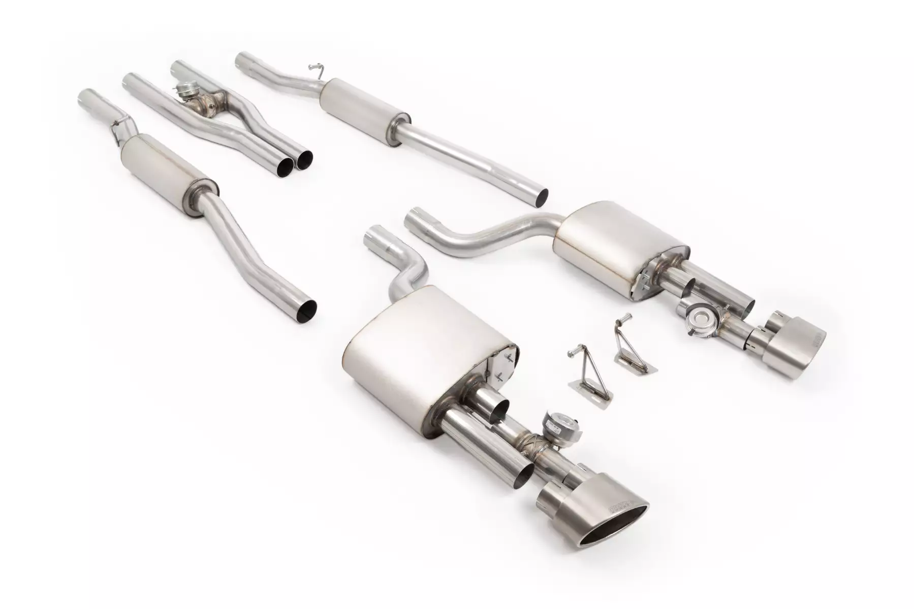 V2 Valved Cat-Back with Active H Pipe - B7 4.2 V8 Saloon, Avant and Cabriolet - V2 Systems