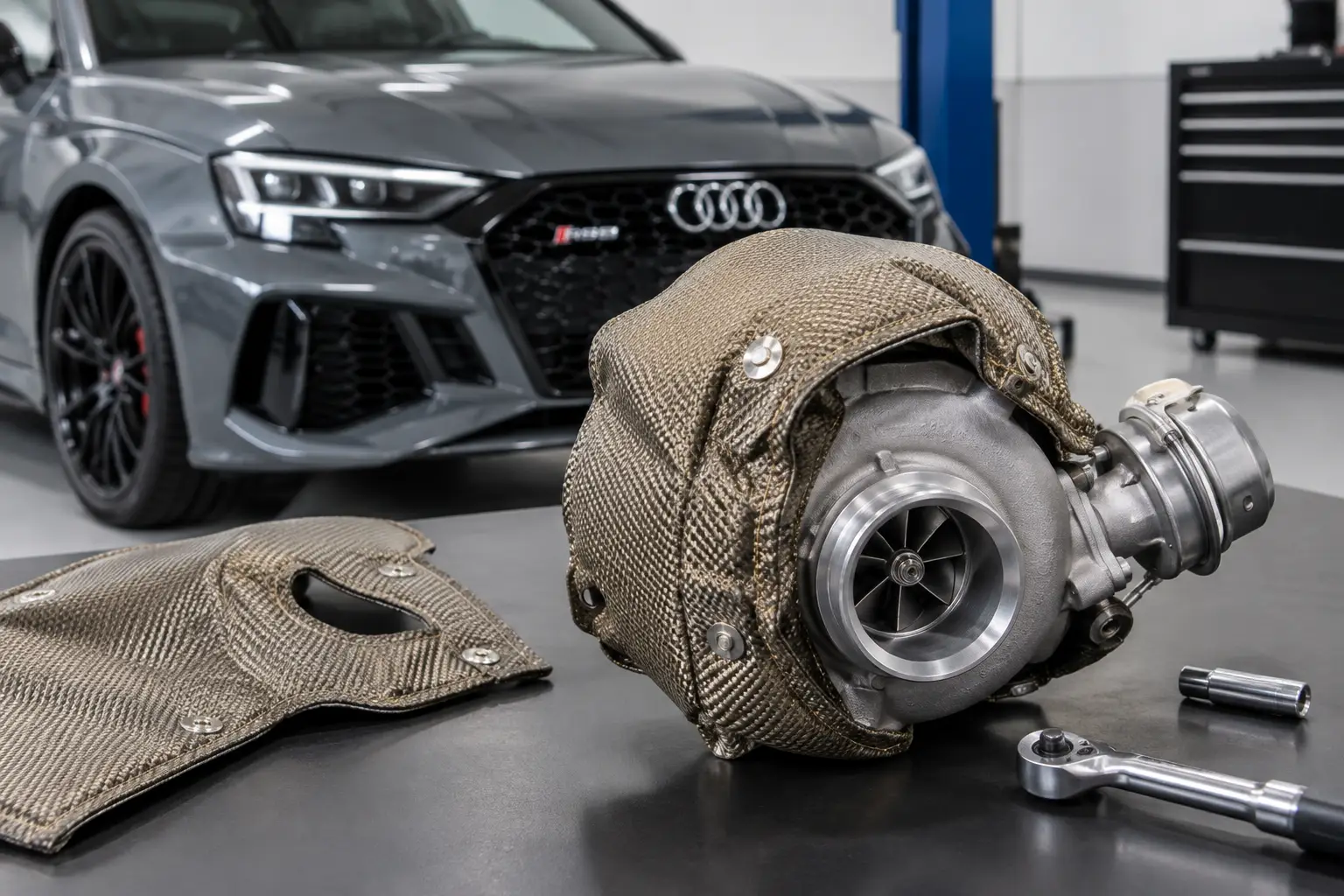 How to Install an Audi RS3 Turbo Blanket Right